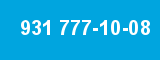 931 777-10-08 931 777-10-08